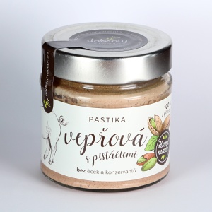 Vepřová paštika s pistáciemi a datlemi 150 g – Dobroty z přírody