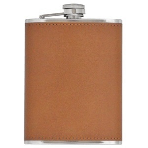 Placatka 240ml, světle hnědá kůže