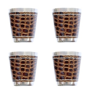 Kalíšky 4x 30ml, kůže