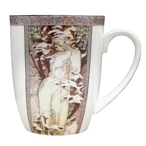 Hrnek 300 ml, Alfons Mucha, Zima