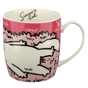 Hrnek 300 ml, Simon’s Cat, růžový