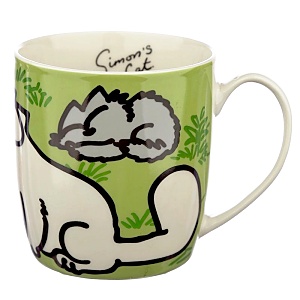 Hrnek 300 ml, Simon’s Cat, zelený