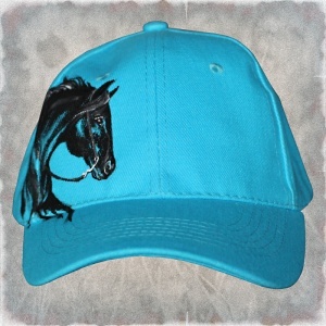 Ručně malovaná čepice s kšiltem kůň, Nagar