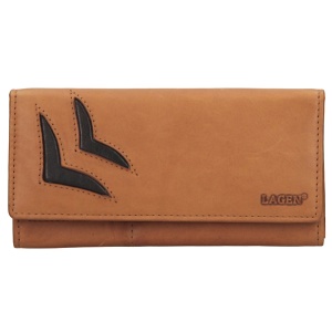 Dámská kožená peněženka Brown s všivkou 6011/V