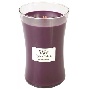 Svíčka WoodWick Spiced Blackberry, váza, velká