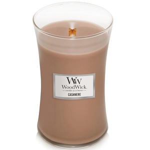 Svíčka WoodWick Cashmere, váza, velká