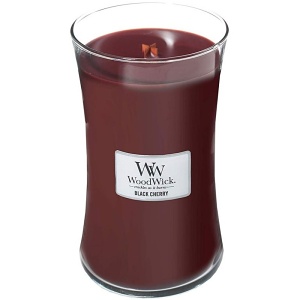 Svíčka WoodWick Black Cherry, váza, velká