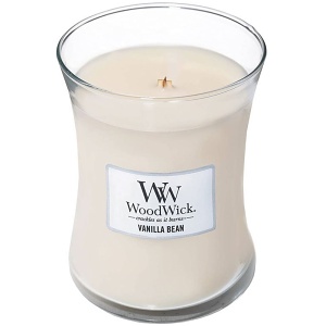 Svíčka WoodWick Vanilla Bean, váza, střední