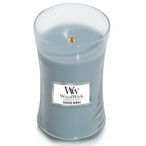 Svíčka WoodWick Seaside Neroli, váza, velká