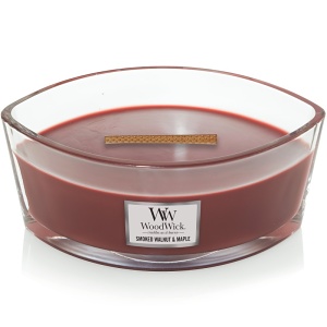 Svíčka WoodWick Smoked Walnut & Maple, loď