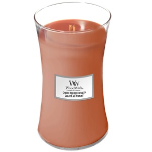 Svíčka WoodWick Chilli Pepper Gelato, váza, velká