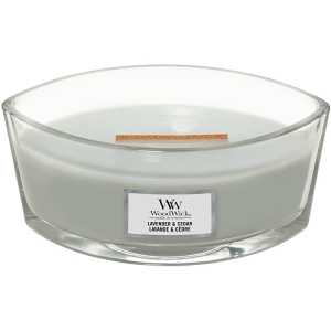 Svíčka WoodWick Lavender & Cedar, loď