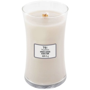 Svíčka WoodWick Smoked Jasmine, váza, velká