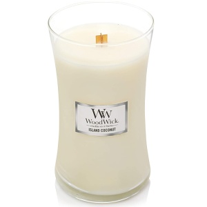 Svíčka WoodWick Island Coconut, váza, velká