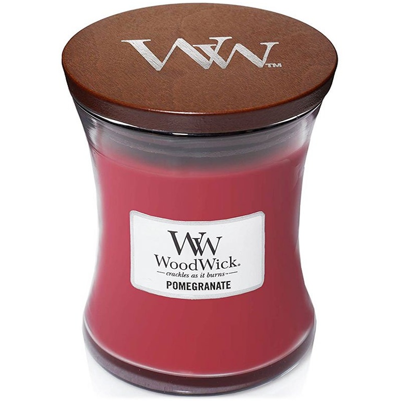 Svíčka WoodWick Pomegranate, váza, střední