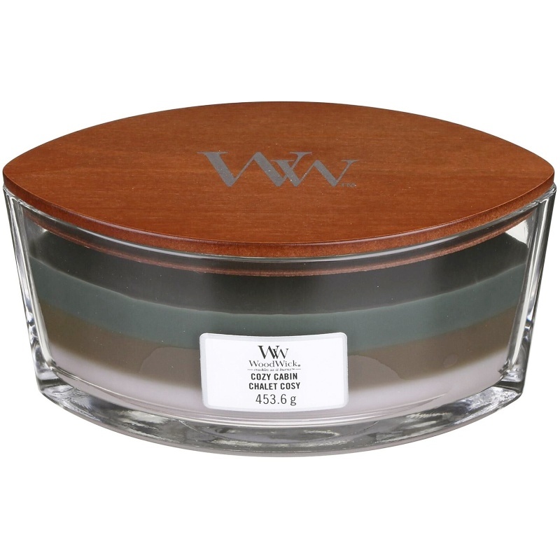 Svíčka WoodWick Cozy Cabin, loď