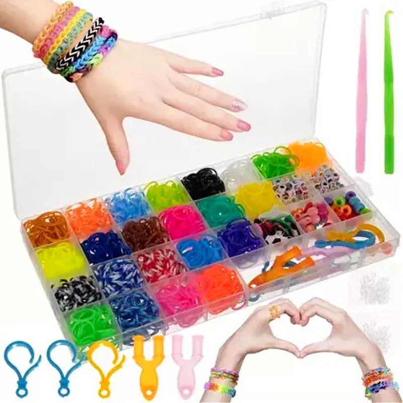 Sada gumiček na výrobu DIY náramků