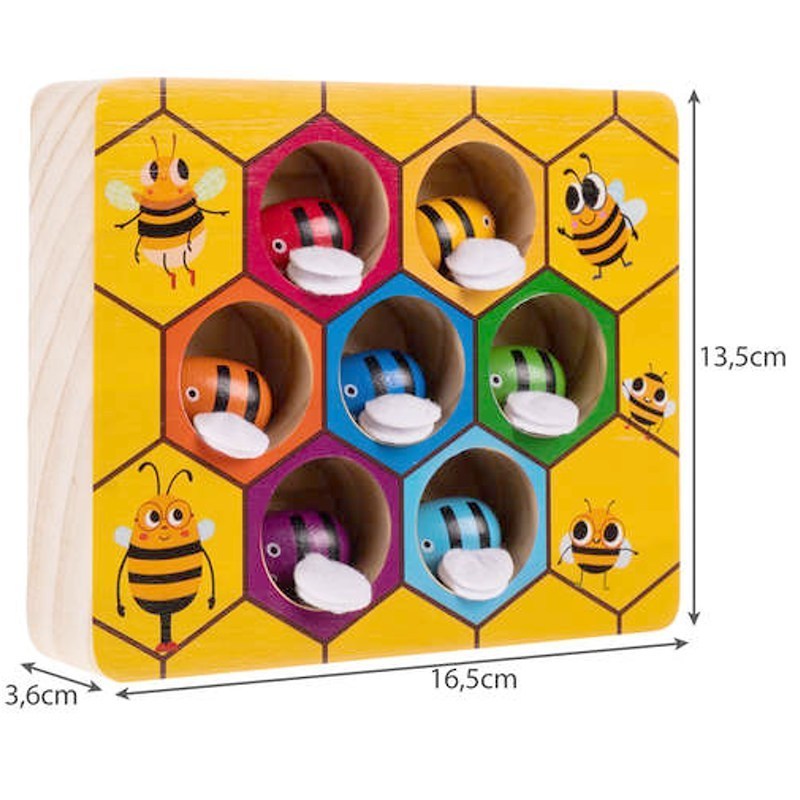 Vkládací hra Včelí úl