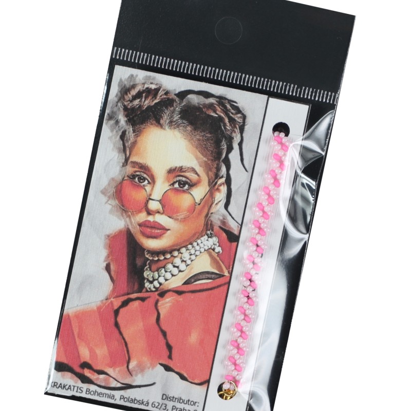 Náhrdelník z korálků H002 Čtyřlístek