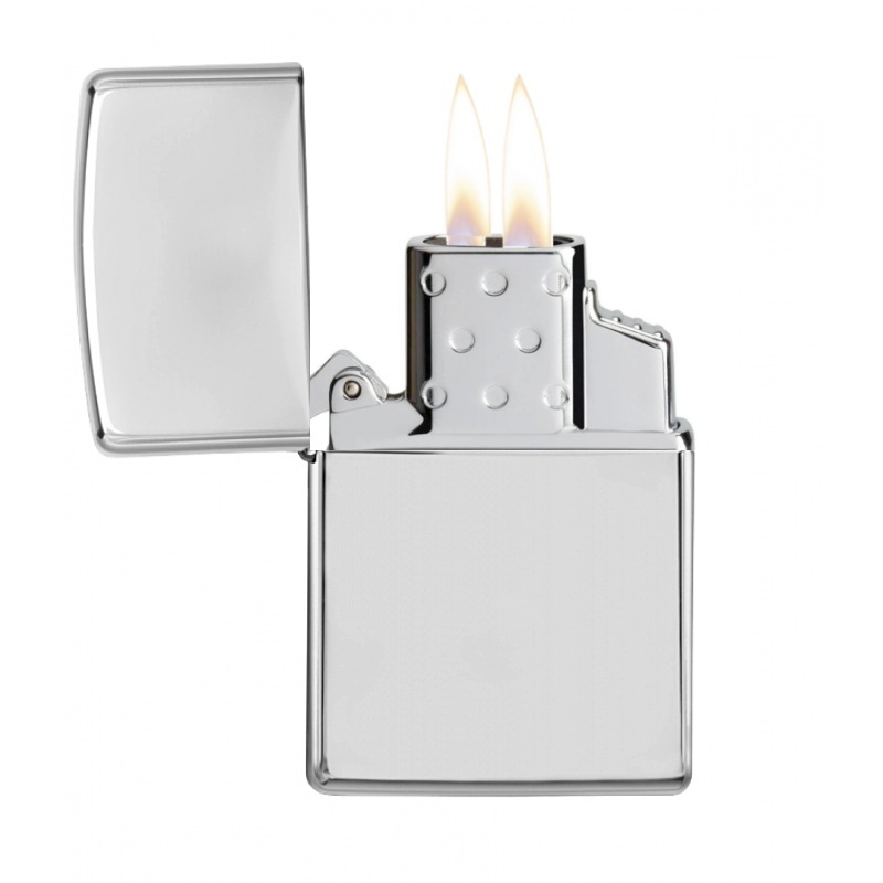Zapalovač Zippo 22001 High Polish Chrome, plynový, dvoutryskový