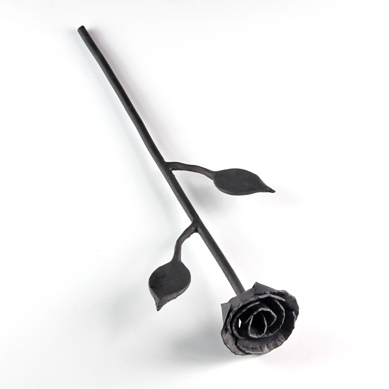 Kovaná růže 27 cm