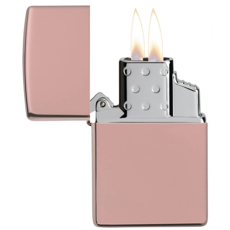 Zapalovač Zippo 26907 High Polish Rose Gold, plynový, dvoutryskový
