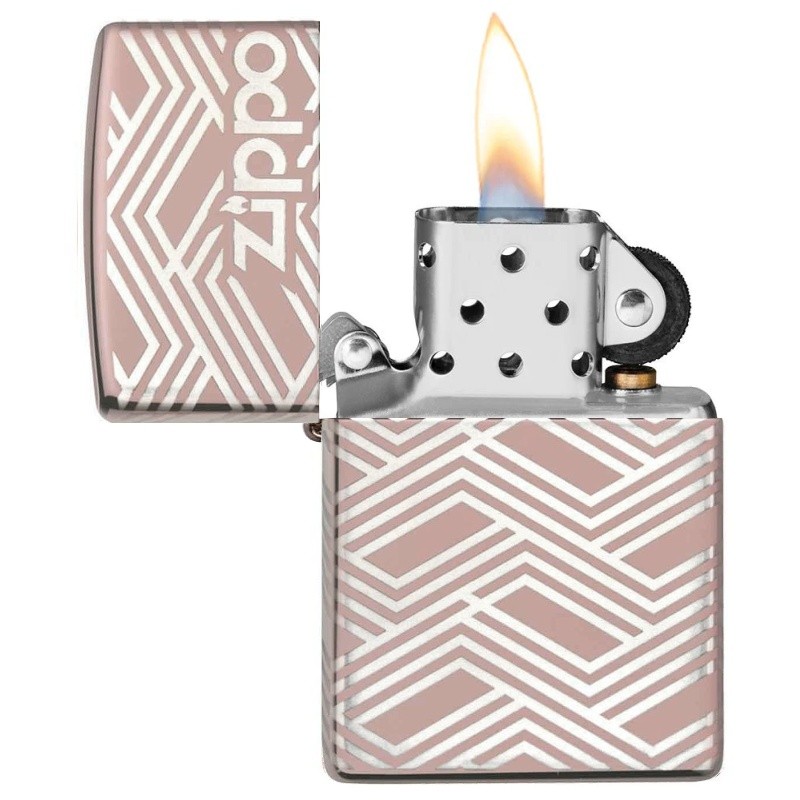 Zapalovač Zippo 6000528, Abstract Laser Design, Rose Gold