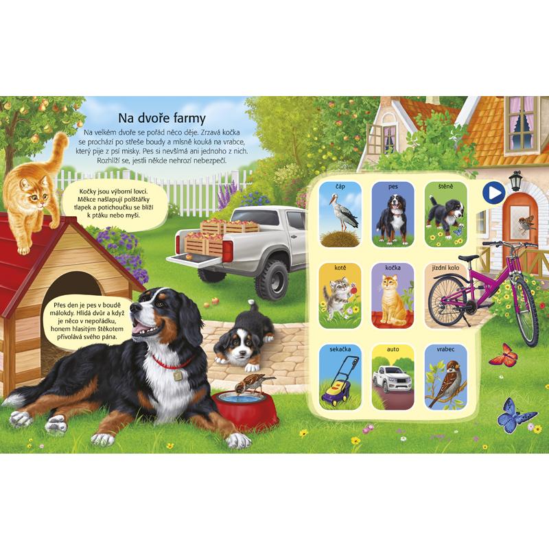 Zvuky na farmě – zvuková kniha pro děti 