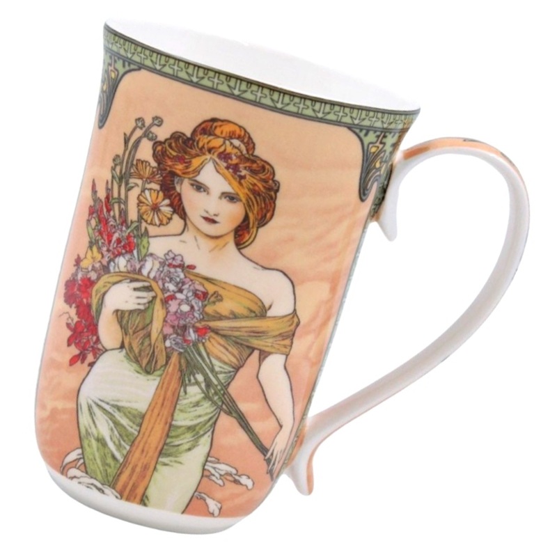 Hrnek 400 ml, Alfons Mucha, Jaro