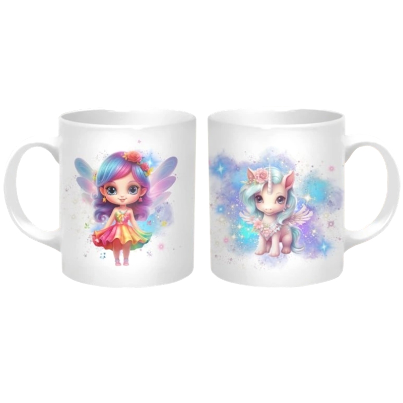 Hrnek 320 ml, Víla a jednorožec