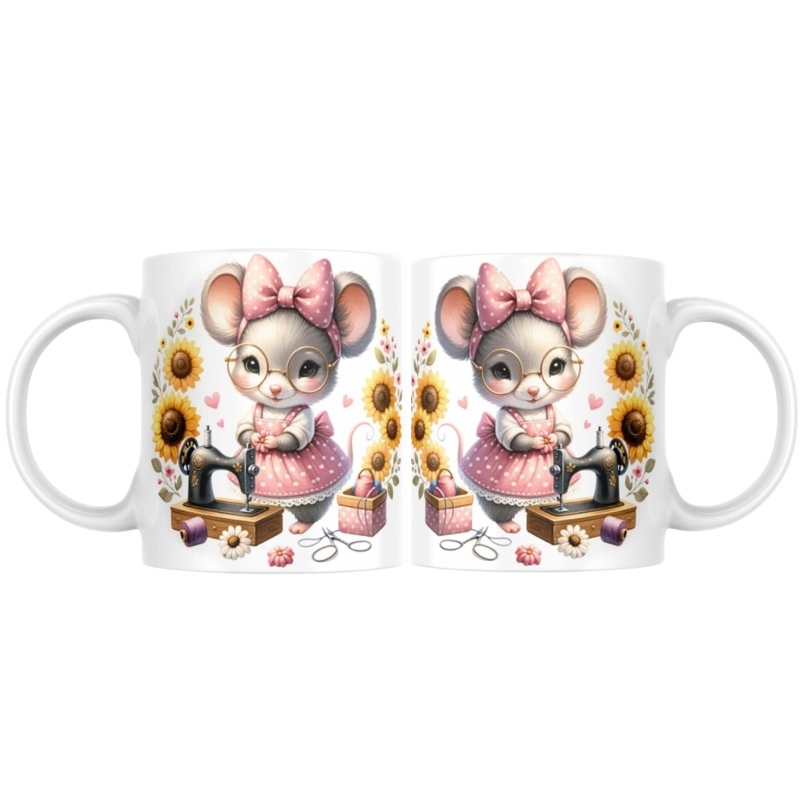 Hrnek 320 ml, Myška švadlenka