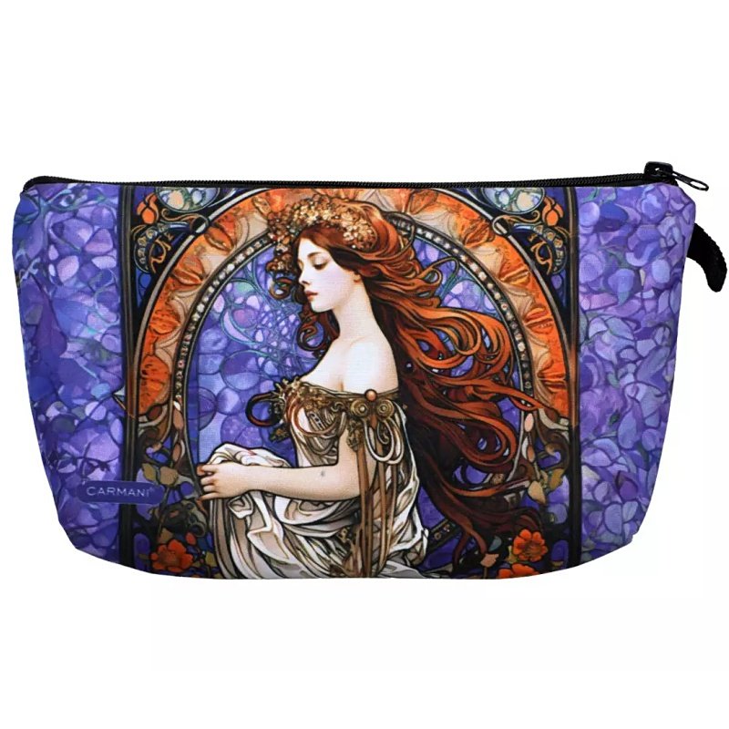 Kosmetická toaletní taška 20x15cm, Mucha, fialová