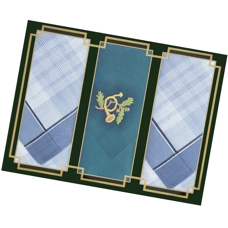 Pánské kapesníky 3ks, lesní roh