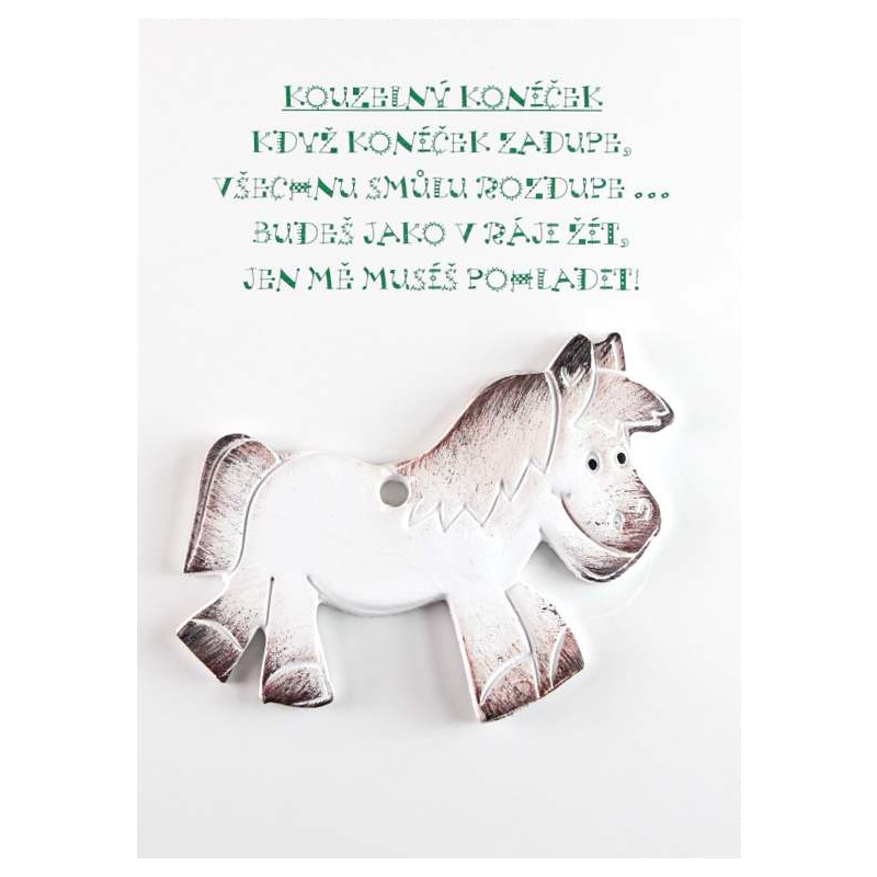 Keramické přání Koník