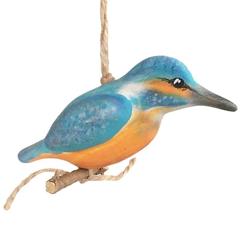 Ptáček na větvičce ledňáček