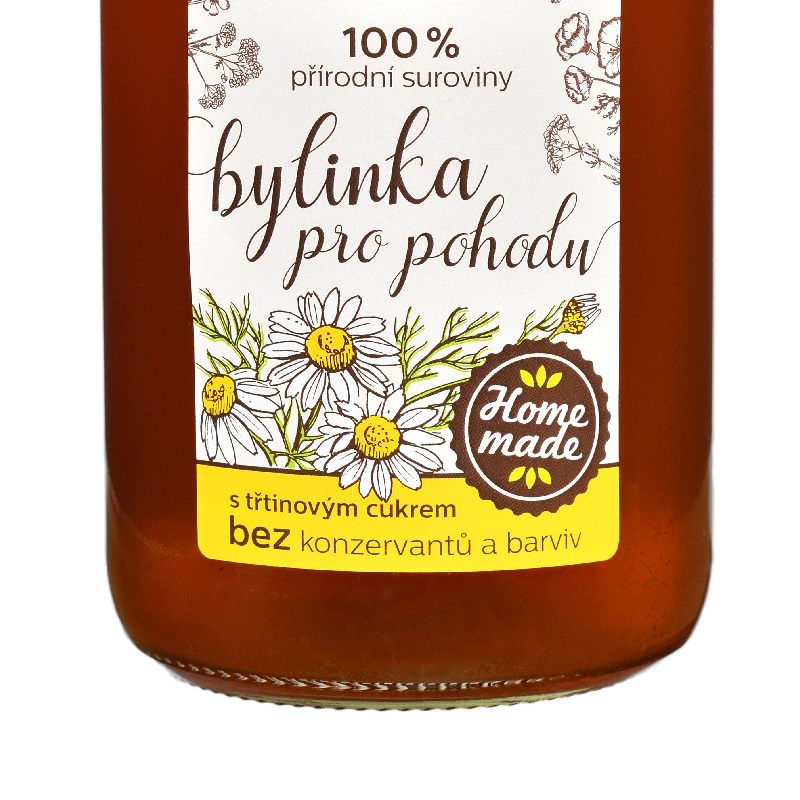 Bylinka pro pohodu 250 ml, Domácí bylinný sirup – Dobroty z přírody