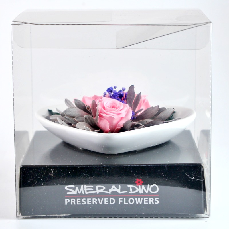 Stabilizová růže - aranže C1, růžová