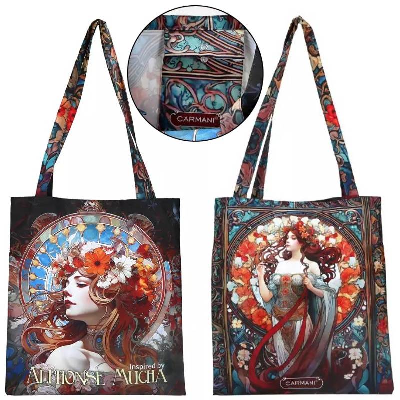 Nákupní látková taška přes rameno, Mucha (87)