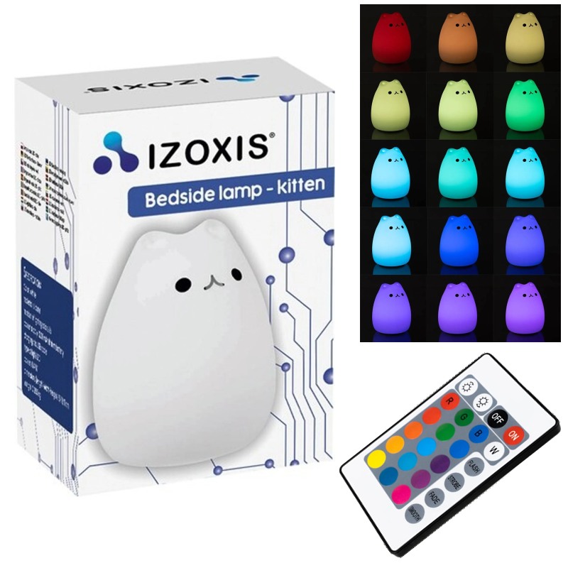 Lampička LED RGB, kočička