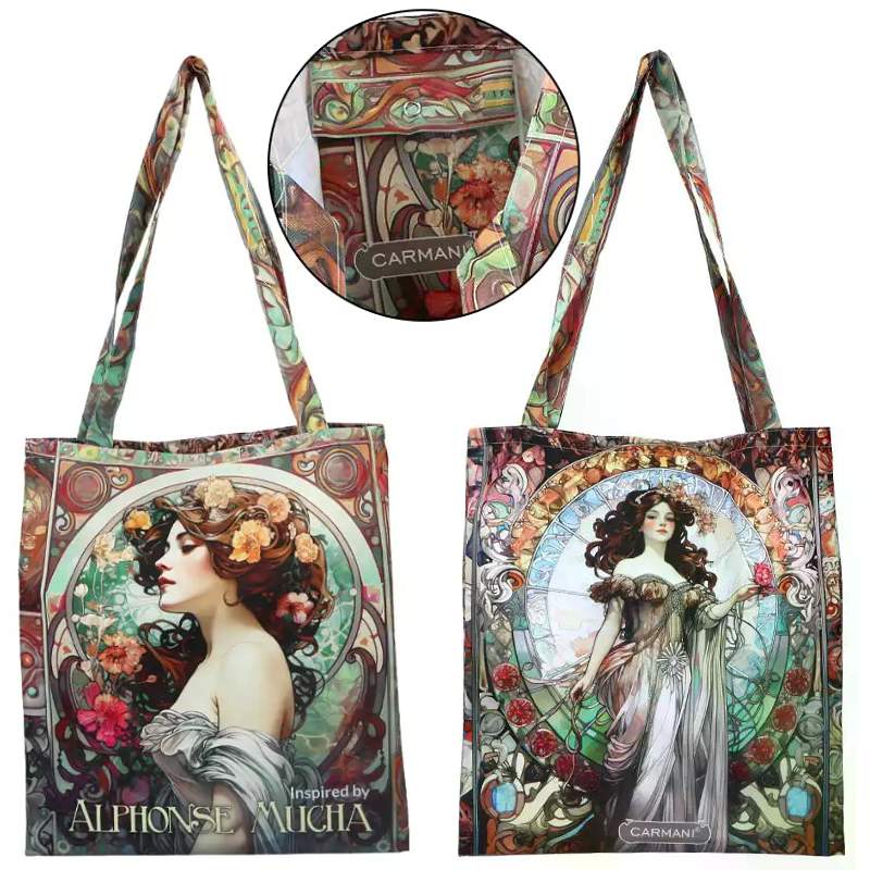 Nákupní látková taška přes rameno, Mucha (89)