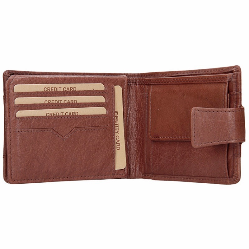 Pánská kožená peněženka V-98 hnědá