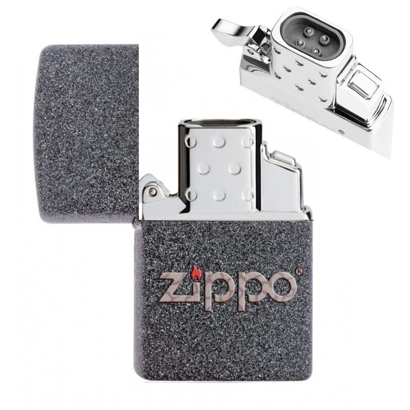 Zapalovač Zippo 26505 Snakeskin Zippo Logo, plazmový, USB