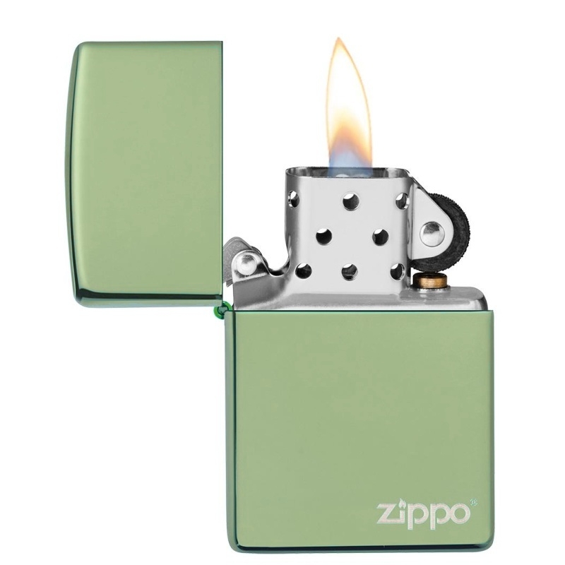 Zapalovač Zippo 26585 High Polish Green, Logo
