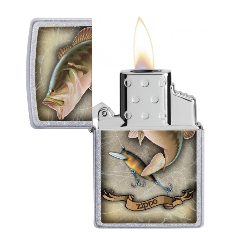 Zapalovač Zippo 25572 Fish Hook and Rope, plynový, jednotryskový
