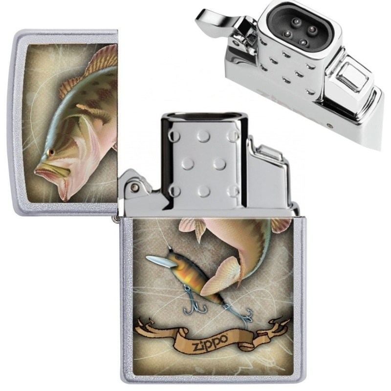 Zapalovač Zippo 25572 Fish Hook and Rope, plazmový, USB