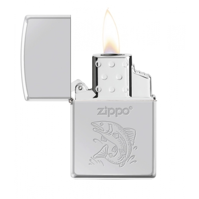 Zapalovač Zippo 22102 Fish, plynový, jedna tryska