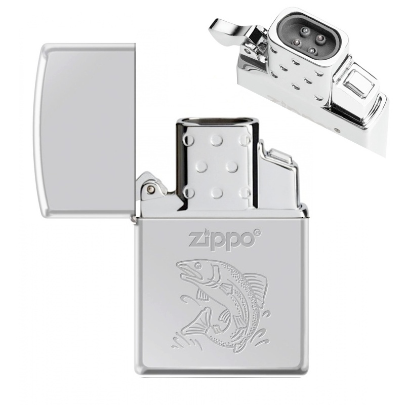 Zapalovač Zippo 22102 Fish, plazmový, USB