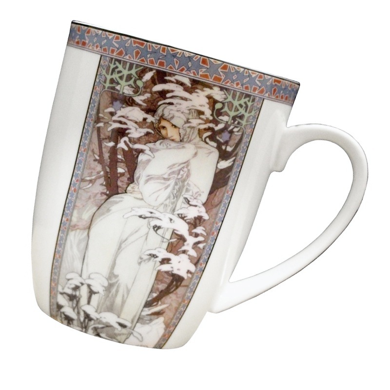 Hrnek 300 ml, Alfons Mucha, Zima