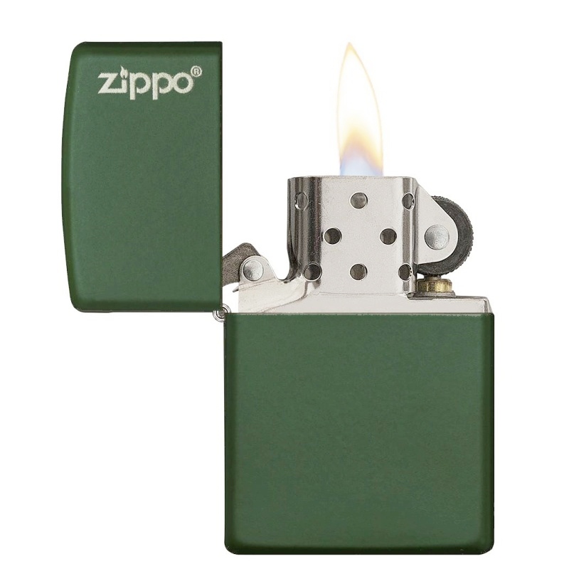 Zapalovač Zippo 26093 Green Matte, Logo