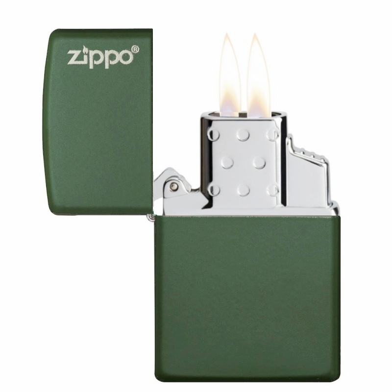 Zapalovač Zippo 26093 Green Matte ZL, plynový, dvoutryskový